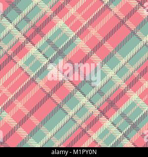 Die nahtlose Vektor Tartan Muster. Gestreifte karierte Muster Stock Vektor