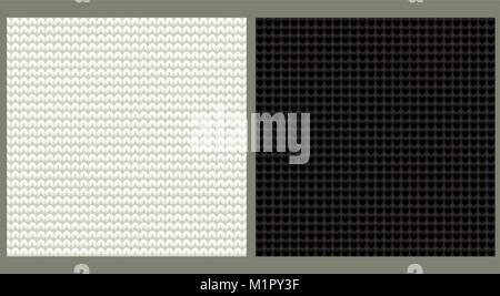 Gestrickte nahtlose Hintergrund, Vector Illustration Stock Vektor