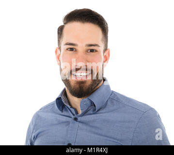 Portrait eines glücklichen jungen männlichen Studenten Stockfoto