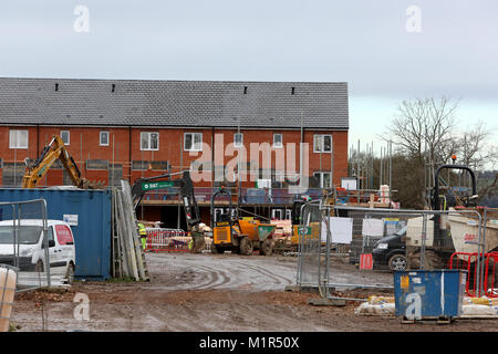 Allgemeine Ansichten von Linden Wohnungen Entwicklung gebaut, Graylingwell Park, Chichester, West Sussex, UK. Stockfoto