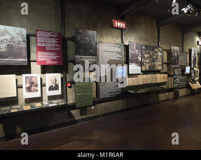 Georgische Nationalmuseum in der Hauptstadt Tiflis hat viele verschiedene Ausstellungen, hier Museum der sowjetischen Besetzung Stockfoto