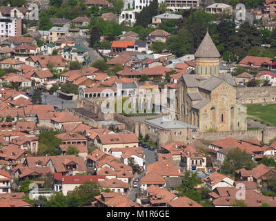 Svetitskhoveli Kathedrale oder die Kathedrale des Lebendigen Säule in der Stadt Mtskheta, Georgien, ein UNESCO-Weltkulturerbe Stockfoto