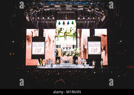 Mailand, Italien, 31. Januar 2018: Die britische Sängerin und Songwriterin Rod Stewart in Mailand für seine einzigen italienischen Konzert Foto: Alessandro Bosio/Alamy Live News live Stockfoto