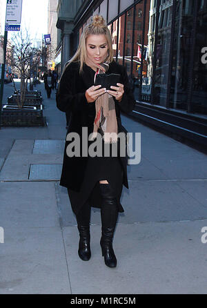 NEW YORK, NY 31. Januar: Nattie Neidhart am Bau reihe Förderung der neuen Saison der gesamten Divas in New York City. Am 31. Januar 2018. Credit: RW/MediaPunch Stockfoto