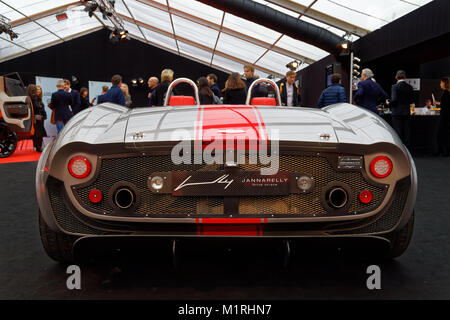 Paris, Frankreich. Januar 2018. JANNARELLY DESIGN - Das Internationale Automobilfestival vereint in Paris die schönsten Konzeptfahrzeuge der Automobilhersteller vom 31. Januar bis 4. Februar 2018. Kredit: Bernard Menigault/Alamy Live News Stockfoto