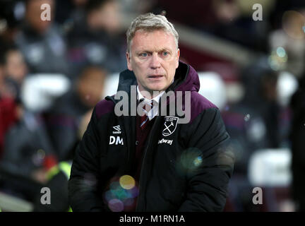 West Ham United Manager David Moyes Stockfoto