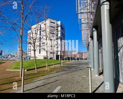 James Hehir eröffnet März 2011. Kosten £ 22 m. UCS Campus, Universität von Suffolk. Ipswich, Großbritannien. Stockfoto