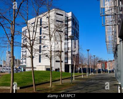 James Hehir eröffnet März 2011. Kosten £ 22 m. UCS Campus, Universität von Suffolk. Ipswich, Großbritannien. Stockfoto