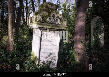 Tower Hamlets Friedhof Park im Osten von London, UK. Stockfoto