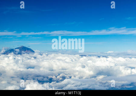 Der Gipfel des Mount Teide auf Teneriffa, Kanarische Inseln, das ist die höchste in Spanien Stockfoto