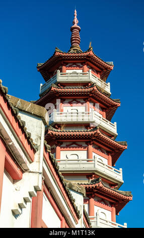 Pagode in Po Fook Hill Columbarium in Hongkong, China Stockfoto