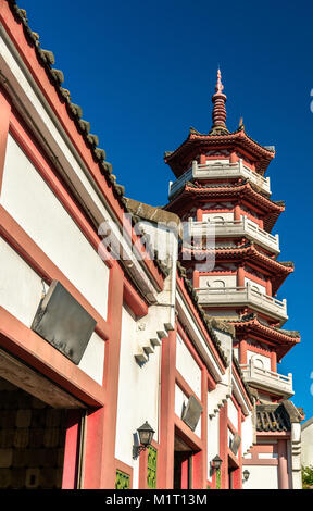 Pagode in Po Fook Hill Columbarium in Hongkong, China Stockfoto