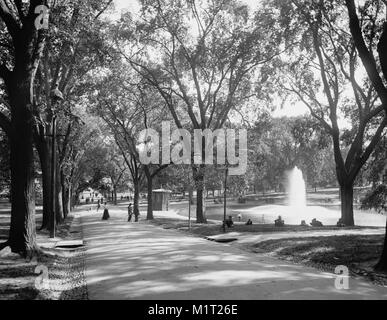 Brunnen im Froschteich, die Gemeinsame, Boston, Massachusetts, USA, Detroit Publishing Company, 1899 Stockfoto