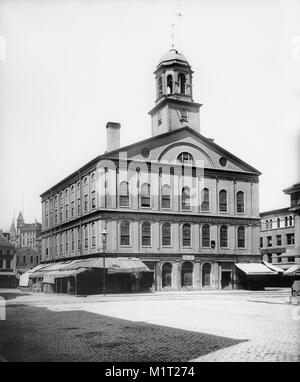 Faneuil Hall, Boston, Massachusetts, USA, Detroit Publishing Company, 1899 Stockfoto