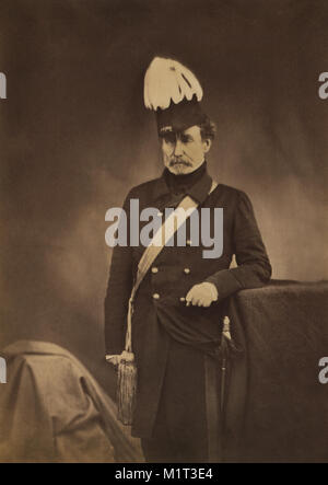 Britische Generalleutnant Sir Colin Campbell, Porträt in Uniform, Krimkrieg, Krim, Ukraine, von Roger Fenton, 1855 Stockfoto