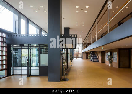 Bonn, Regierungsviertel (Bundesviertel, parlamentsviertel), ehemaliges Abgeordnetenhochhaus â € žLanger Eugenâ € oe, 1966-1969 von Egon Eiermann erbaut, er Stockfoto