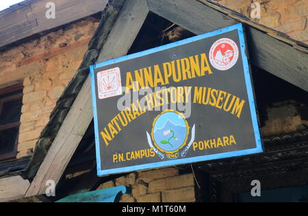 Annapurna Natural History Museum in Pokhara Nepal. Stockfoto