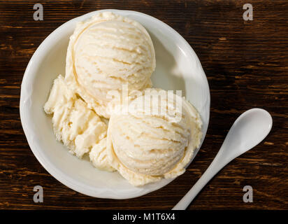 Vanille-Eis Stockfoto