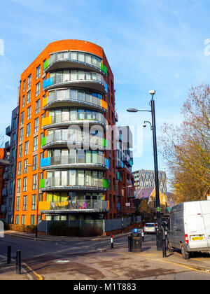 Moderne Apartments in Woolwich - South East London, England Stockfoto