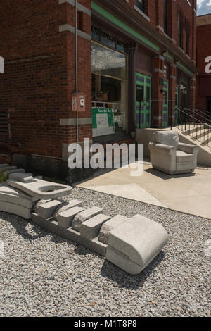 Barre Vermont Granit Kunst im öffentlichen Raum Skulpturen Stockfoto