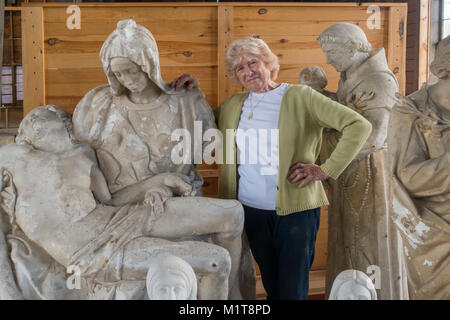 Vermont Granit Museum in Barre Stockfoto