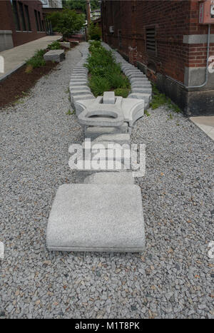 Barre Vermont Granit Kunst im öffentlichen Raum Skulpturen Stockfoto