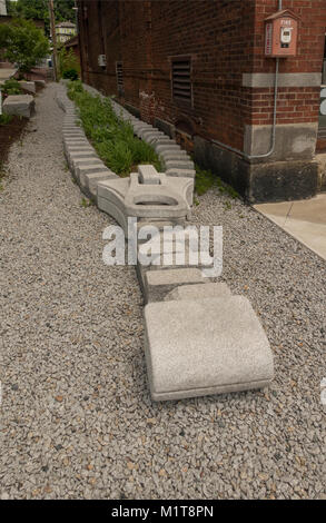 Barre Vermont Granit Kunst im öffentlichen Raum Skulpturen Stockfoto