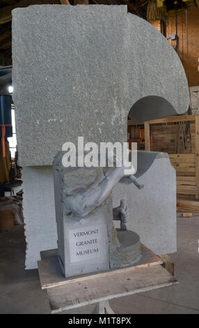 Vermont Granit Museum in Barre Stockfoto