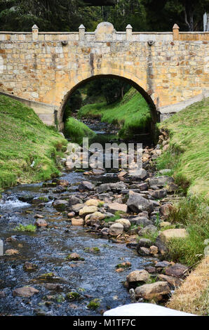 BOYACA, KOLUMBIEN - Januar 23, 2014: Ein Blick auf die boyaca Brücke im Boyaca Feld in Tunja, Kolumbien. Stockfoto