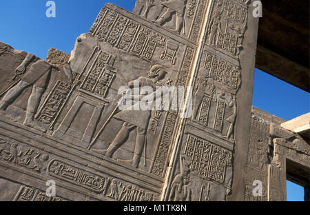 Ägypten. Kom Ombo, nördlich von Assuan. Kom Ombo Tempel. Stockfoto