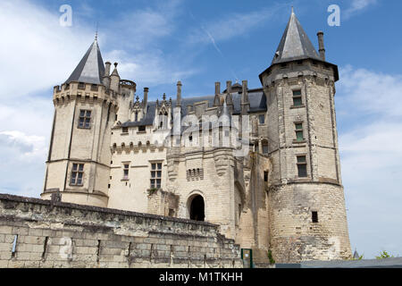 Schloss von Saumur im Loire-Tal, Frankreich Stockfoto