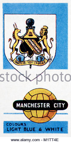 Manchester City Football Club und Abzeichen Stockfoto