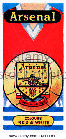 Arsenal Football Club und Abzeichen Stockfoto