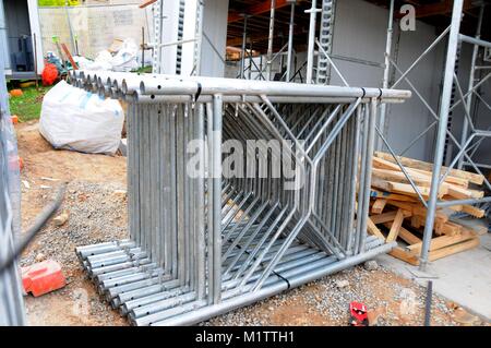 Gosford, Australien - Oktober 29. 2017: Baufortschritt auf einem Block von neuen Einheiten im Bau am 47 Beane St. New South Wales, Australien. Stockfoto