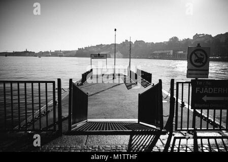 Ferry Terminal in Stockholm. Stockfoto