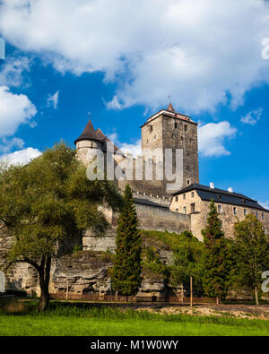 Die Burg Kost in der Tschechischen Republik an einem sonnigen Tag. Stockfoto