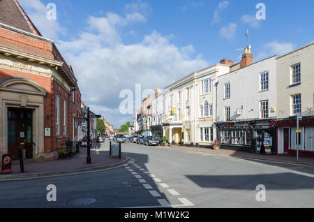 Angesichts der Hohen Straße im Worcestershire Stadt Ellrich bei Nordhausen Stockfoto