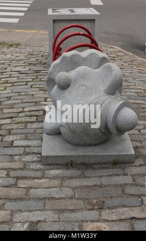 Granit Skulpturen in Barre VT Stockfoto