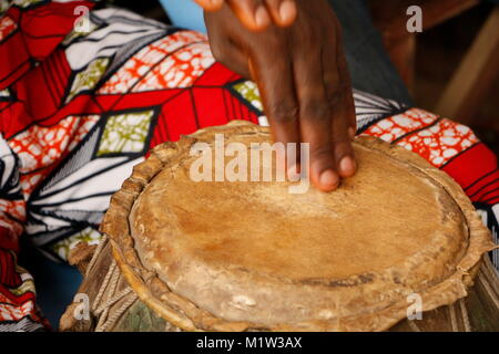 Nahaufnahme von Drumming Stockfoto