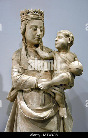 Madonna mit Kind, 1550-60, João de Ruão (Bottega), Madonna col Bambino - João de Ruão (Workshop), Portugiesisch, Portugal, Stockfoto