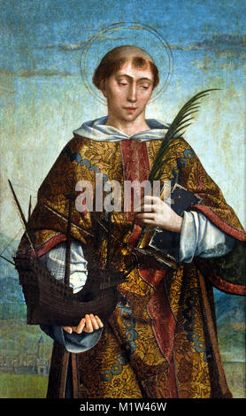 St. Vincent 1520 Frei Carlos 1517-1540 aus dem 16. Jahrhundert Portugal, Portugiesisch, Stockfoto