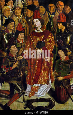 Die Saint Vincent - Anbetung von Saint Vincent Panels 1450 Nuno Gonçalves, der aktiv war von 1450 bis 1471 (15. Jahrhundert) Portugal, Portugiesisch, (Details) Stockfoto