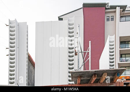 Gosford, Australien - Oktober 29. 2017: Baufortschritt auf einem Block von neuen Einheiten im Bau am 47 Beane St. New South Wales, Australien. Stockfoto