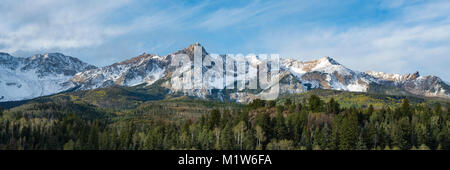 Dallas divide Reichweite mit dem ersten Schnee, San Juan, Berge, Colorado Stockfoto