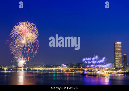 Seoul Feuerwerk Festival in 2017, eine prächtige Fireworks Extravaganza. 060 Stockfoto