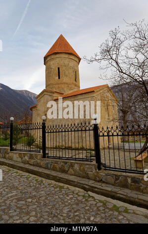 Aserbaidschan 2010, die Kirche von Kis auch als die Kirche des Heiligen Elishe oder der Albanischen Kirche bekannt. Stockfoto