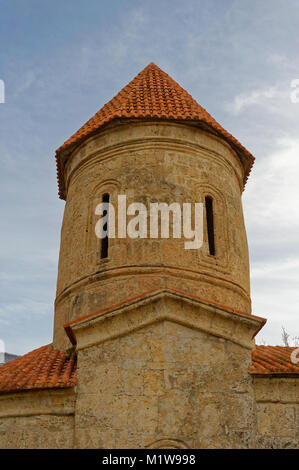 Aserbaidschan 2010, die Kirche von Kis auch als die Kirche des Heiligen Elishe oder der Albanischen Kirche bekannt. Stockfoto