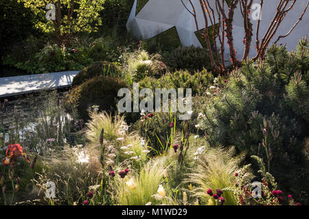 Die BBC Radio 2 Jeremy Vine Textur Garten, RHS Chelsea Flower Show 2017 Stockfoto