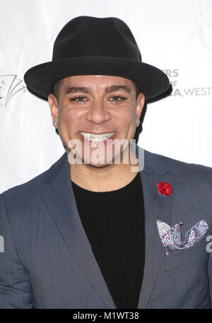 Beverly Hills, Kalifornien, USA. Februar 2018. Februar 2018: Beverly Hills, Kalifornien: Virgil Williams. 2018 Writers Gilde „Beyond Words“. Foto: F. Sadou/Admedia Stockfoto