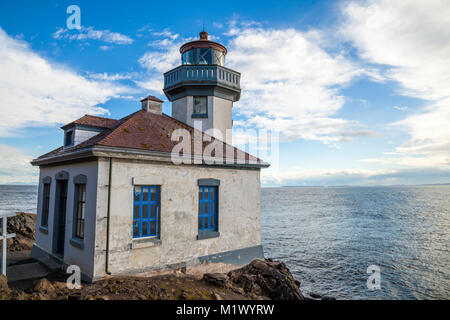 Kalkofen Leuchtturm auf San Juan Island, Washington, USA Stockfoto